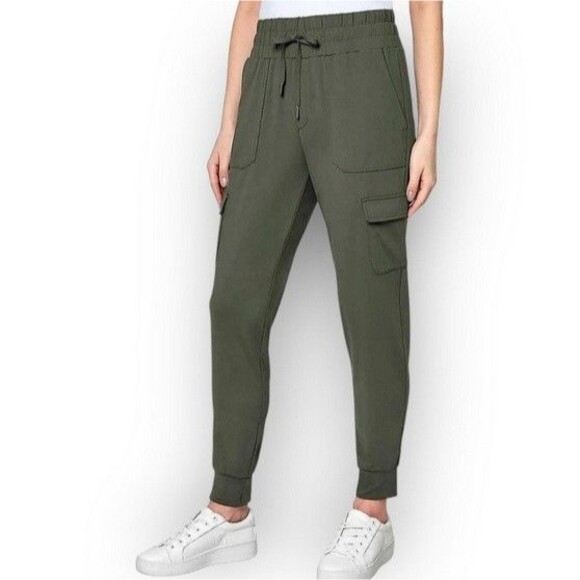 NWT Joggers w/ Cargo Pockets | Volcanic Ash (Olive Green) | MONDETTA - Picture 1 of 5